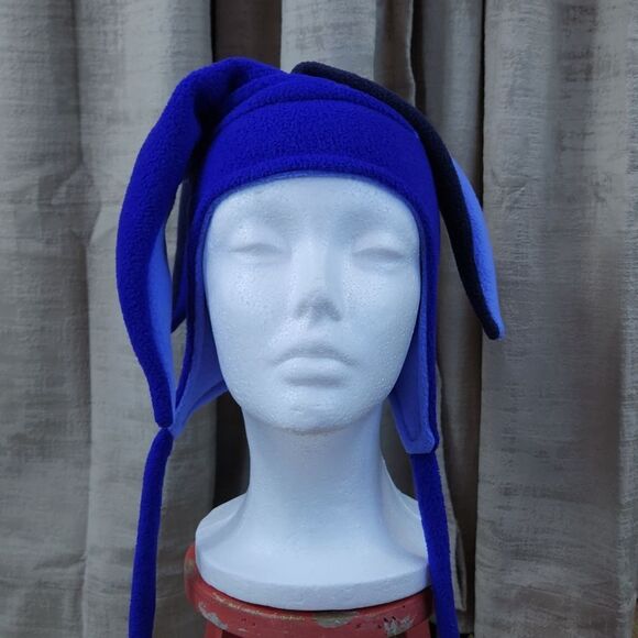 💜Columbia Purple & Blue Fleece Jester Winter Hat Small/Medium - Picture 2 of 11
